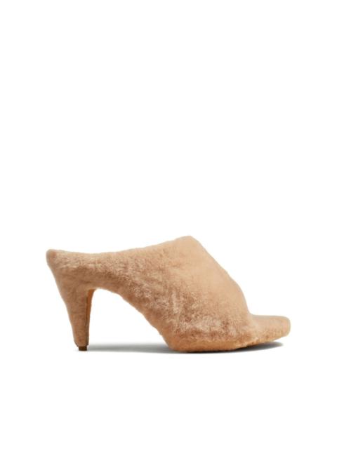 Marion 90mm shearling mules