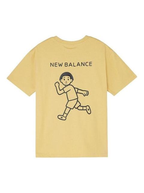 New Balance (WMNS) New Balance x Noritake Crossover Funny Pattern Round Neck Short Sleeve Yellow AWT02379-YL