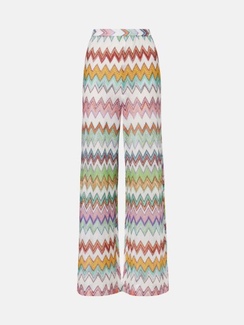 Missoni Zigzag lamé straight pants