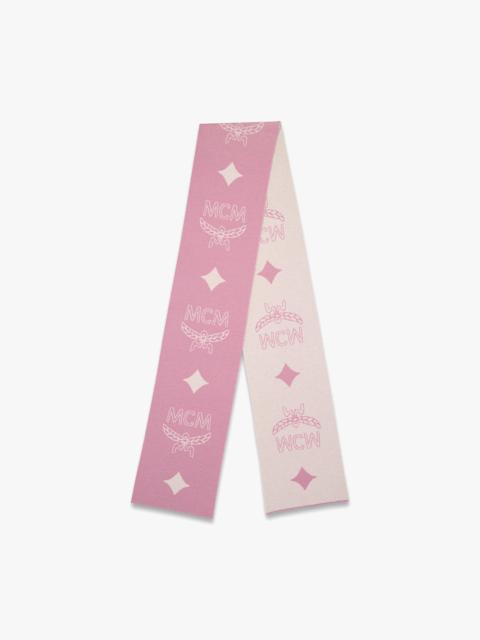 MCM Bicolor Monogram Jacquard Wool Stole