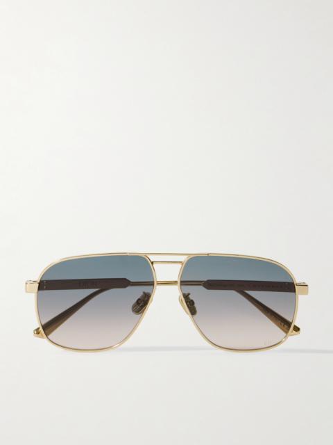 Dior Diorcannage A3u Aviator-style Rose Gold-tone Sunglasses