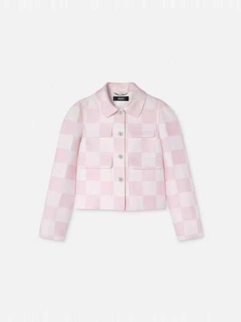 Contrasto Duchesse Crop Blouson Jacket