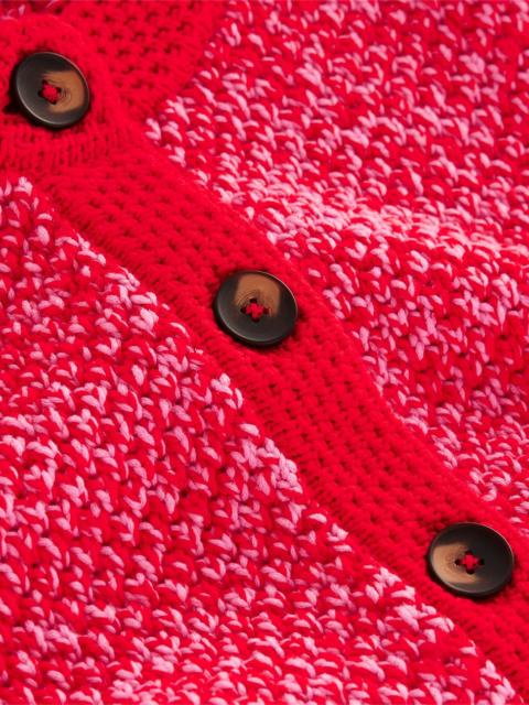 BODEN Libby Knitted Jacket-Pink Ribbon/ Poppy Red