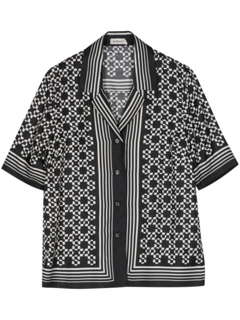 SIMKHAI Koda satin shirt