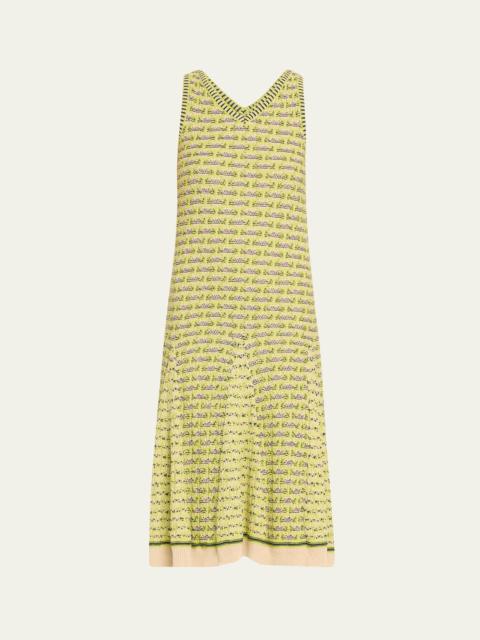 Soar Godet Knit Midi Dress