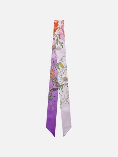 GUCCI Floral silk twill scarf