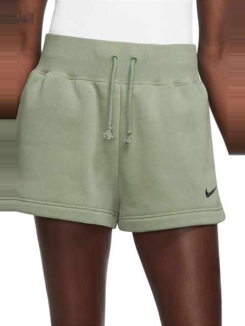 Phoenix Fleece Knit Shorts in Oil Green/Black