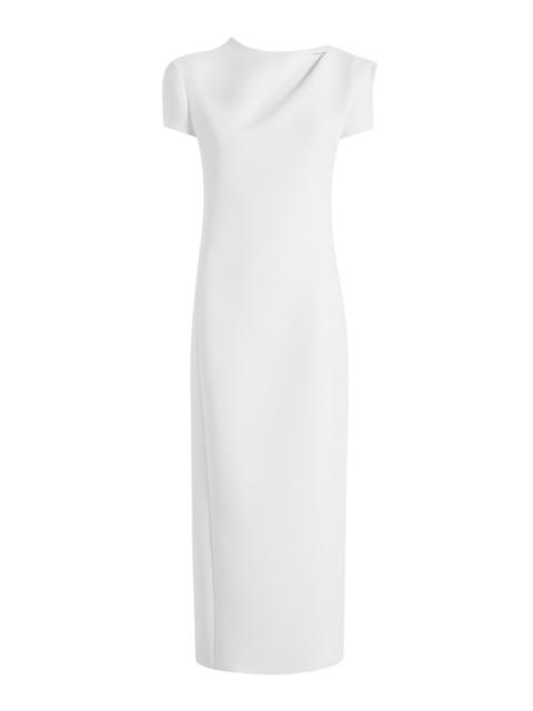 KHAITE Iryl Crepe Maxi Dress white