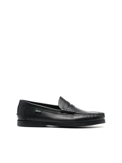 leather penny loafers