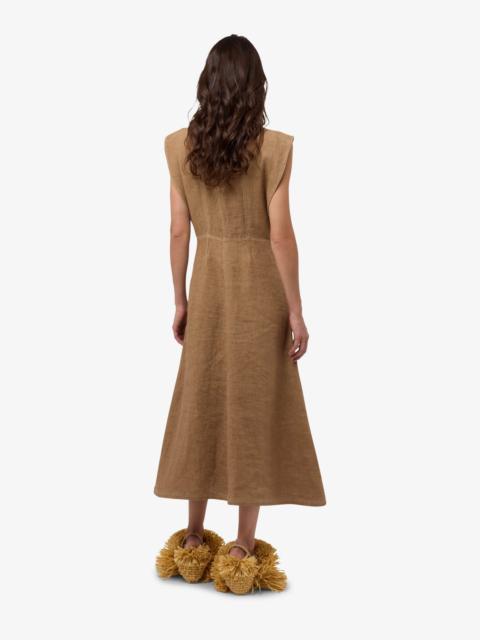 Moschino LINEN AND STRAW DRESS