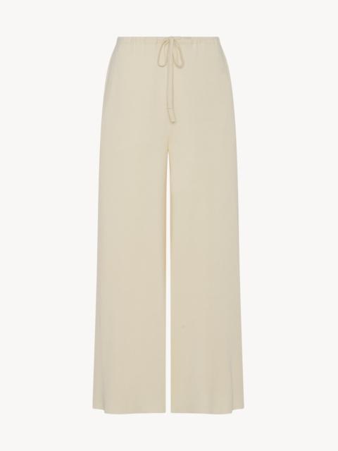 The Row Delphine Pant in Silk and Cotton