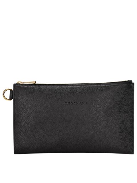 Le Foulonné Pouch Black - Leather