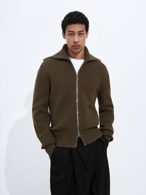 Bottega Veneta Wool and Cotton Zip-up Cardigan