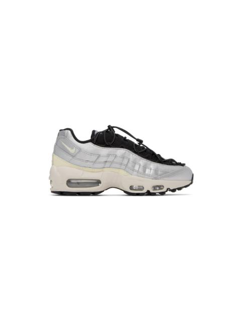 Black & Silver Air Max 95 Sneakers