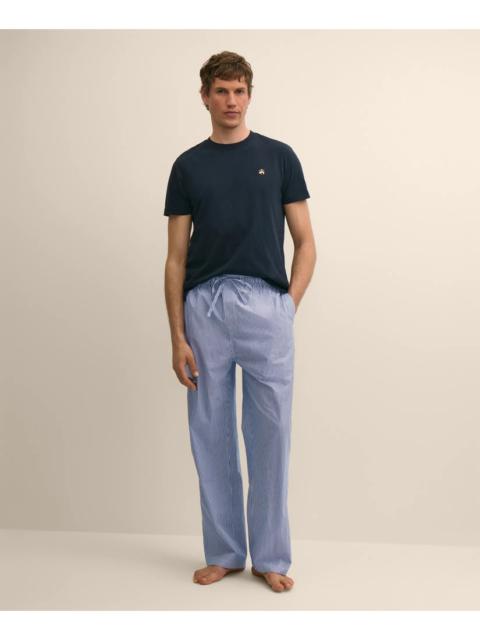 Brooks Brothers Cotton Broadcloth Striped Lounge Pants