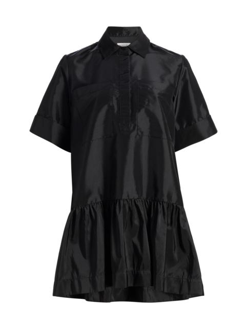 SIMKHAI Women's Cris Ruffle-Hem Minidress - Black