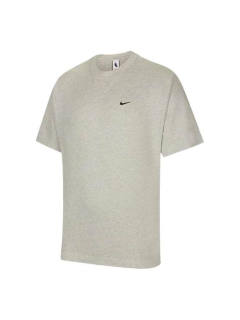 Nike Nike x Kim Jones Crossover Air Logo Alphabet Round Neck Short Sleeve Gray T-Shirt DC9987-050