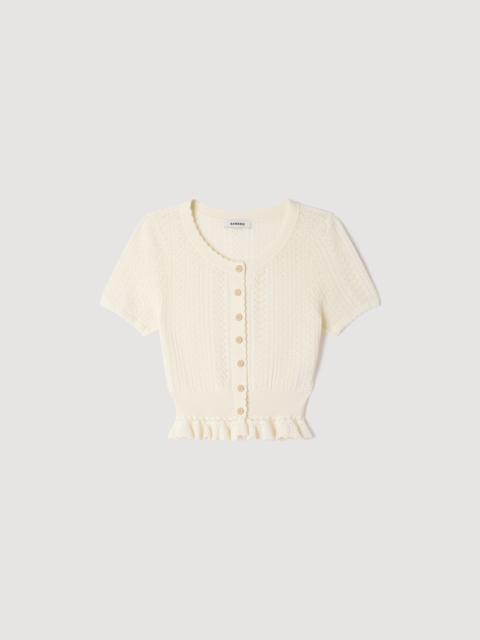 Sandro POINTELLE KNIT TOP