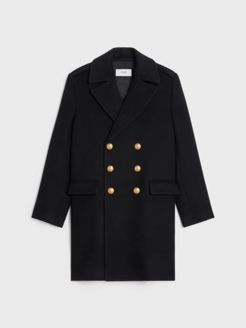 military coat in cashmere wool