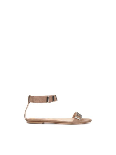 GABRIELA HEARST Lana Hardware Flat Sandal Suede