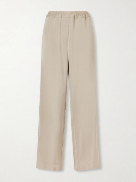 The Row Duvain Silk Straight-leg Pants