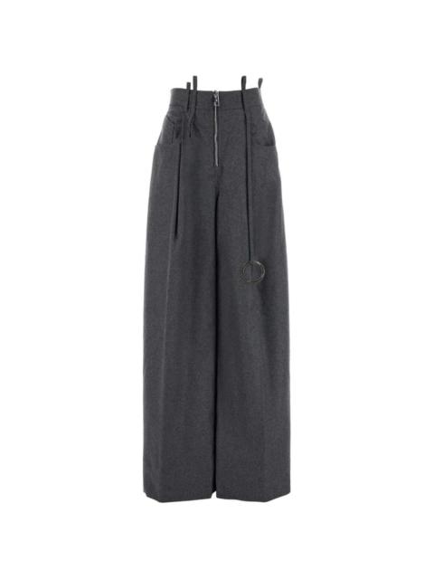 THE ATTICO wool wide-leg trousers