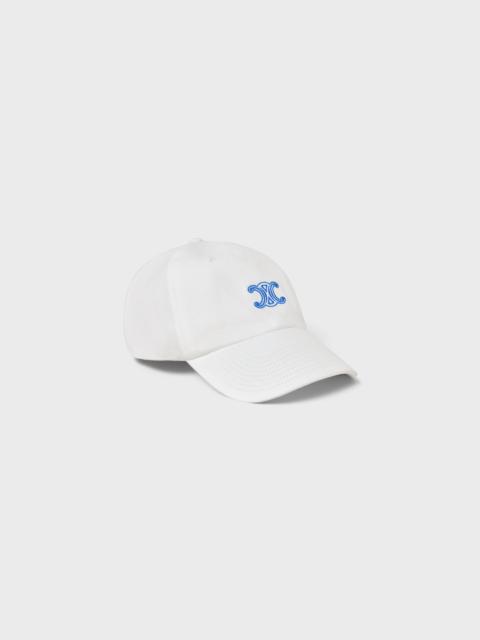 CELINE triomphe richelieu cap IN light cotton twill