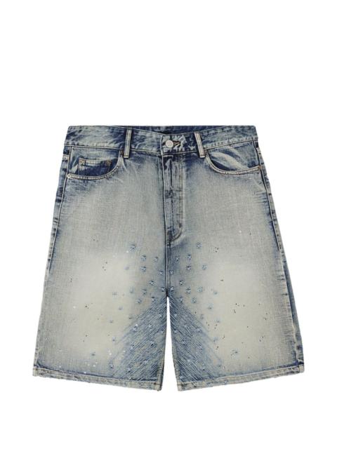 We11done embroidered shorts