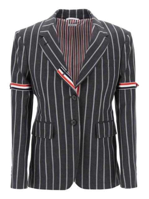 STRIPED SINGLE-BREASTED JACKET