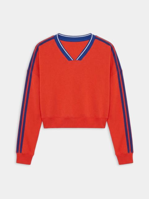 SPLITS59 Ellie Fleece V Neck Sweatshirt