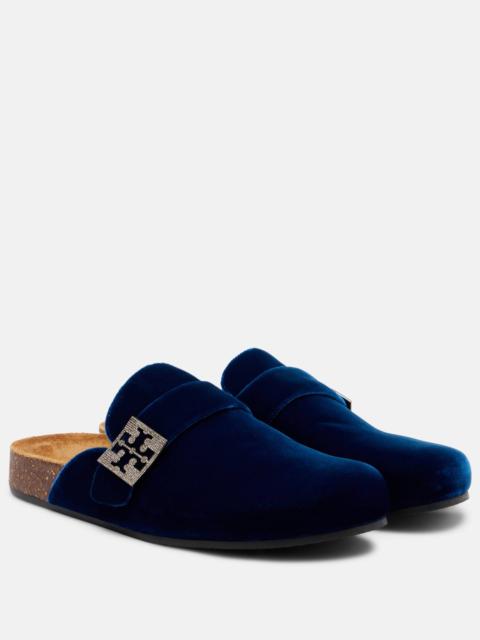 TORY BURCH Mellow embellished velvet mules