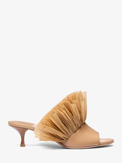 MICHAEL KORS Catarina Leather and Fringe Mule