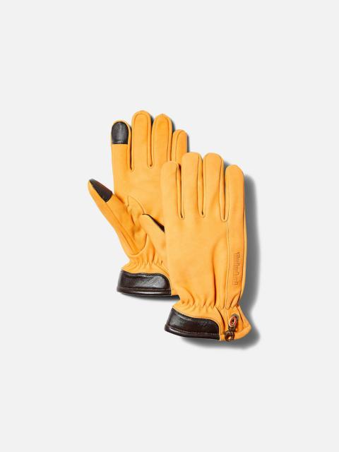 Timberland Men's Winter Hill Nubuck Gloves with Touch Tips