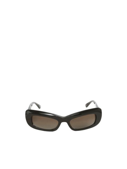 BALENCIAGA Diva rectangle-frame sunglasses
