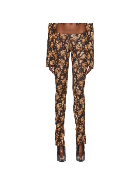 KNWLS Brown Perse Trousers