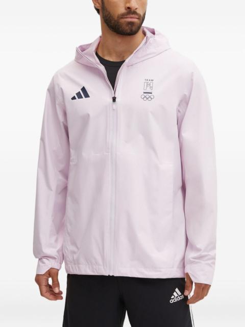 adidas hooded-neck jacket