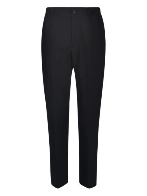 button-fly straight-leg trousers