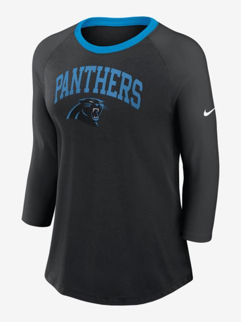 Nike Carolina Panthers Women's Nike NFL 3/4-Sleeve T-Shirt