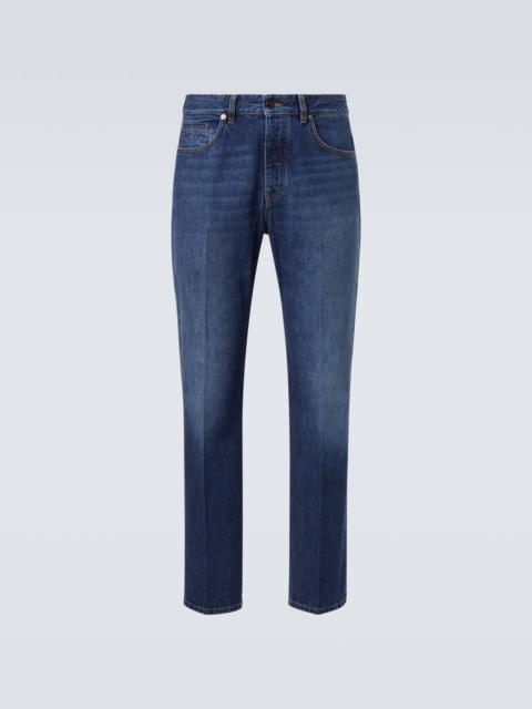 Givenchy Faded mid-rise straight jeans