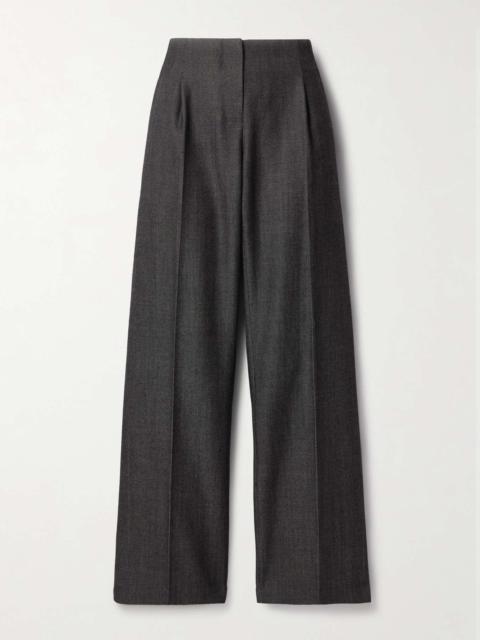 CHRISTOPHER ESBER Redux pleated wool-twill straight-leg pants Gray