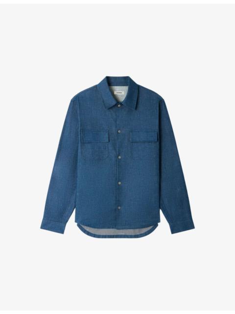 Sandro Long-Sleeved Denim Shirt