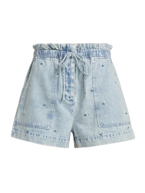 Rails Women's Foster Embroidered Shorts - Ivory Carnations