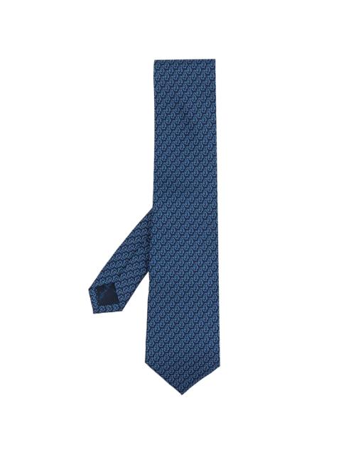 FERRAGAMO printed silk tie