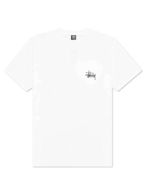 Stüssy STUSSY BASIC STUSSY TEE - WHITE