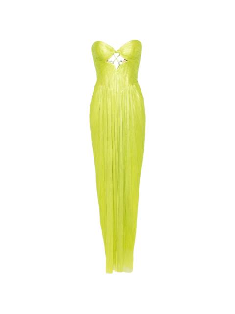 MARIA LUCIA HOHAN Maria Lucia Hohan Stephanie Strapless Cut-out Maxi Dress