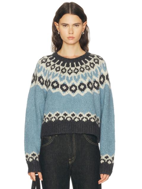 NILI LOTAN Isaline Fair Isle Sweater