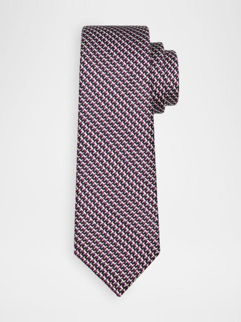 TOM FORD Men's Tricolor Woven Silk Tie