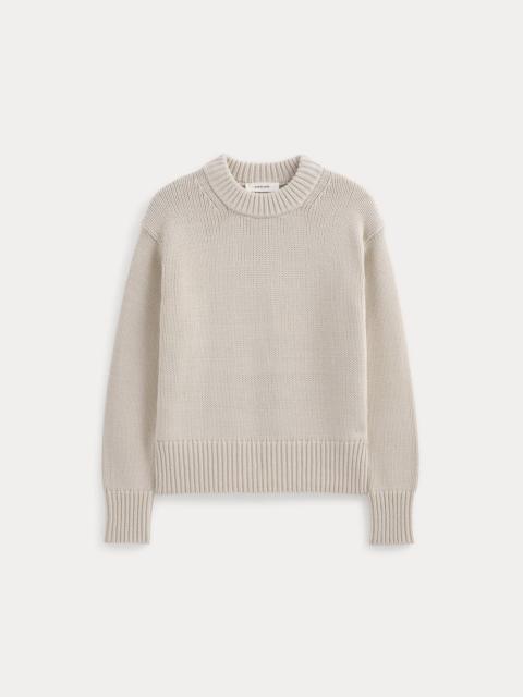 EVERLANE OVERSIZED COCOON CREW IN ELEVATED COTTON