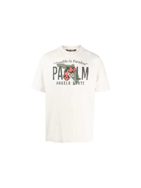 Palm Angels Palm Angels Trouble In Paradise Tee White/Black