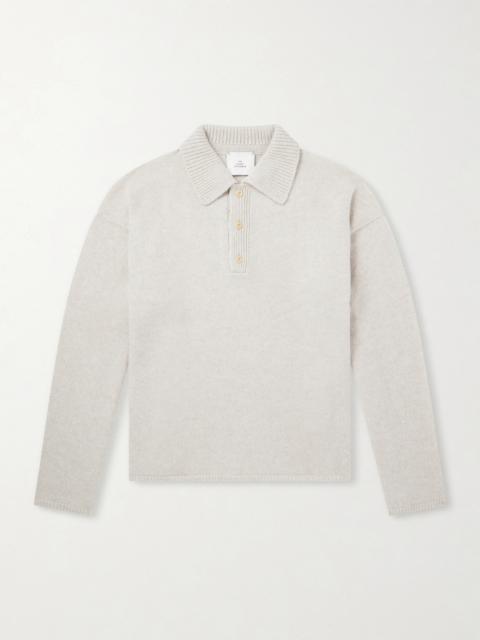 The Elder Statesman Dume Rugby Cashmere Polo Sweater